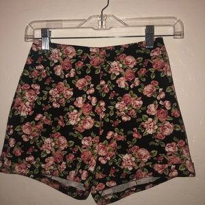 Tight floral shorts